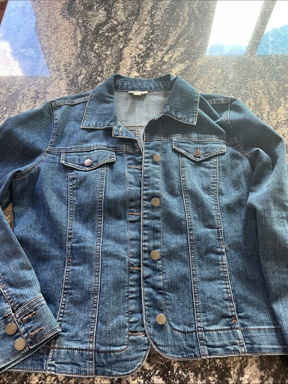 Charter Club Dark Blue Denim Jacket